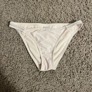 white bikini bottoms